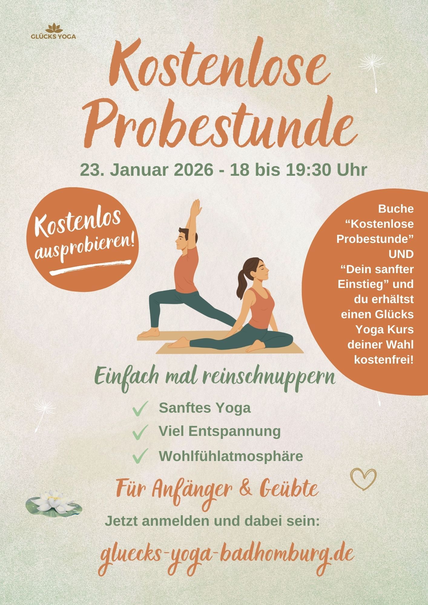 Kostenloser Probekurs für Interessierte